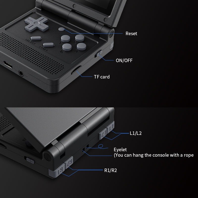 POWKIDDY V90 Retro Handheld Game Console