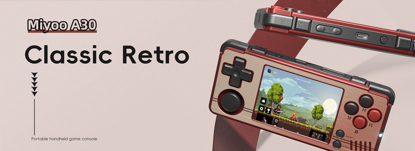 Miyoo A30 Retro Handheld Gaming Console